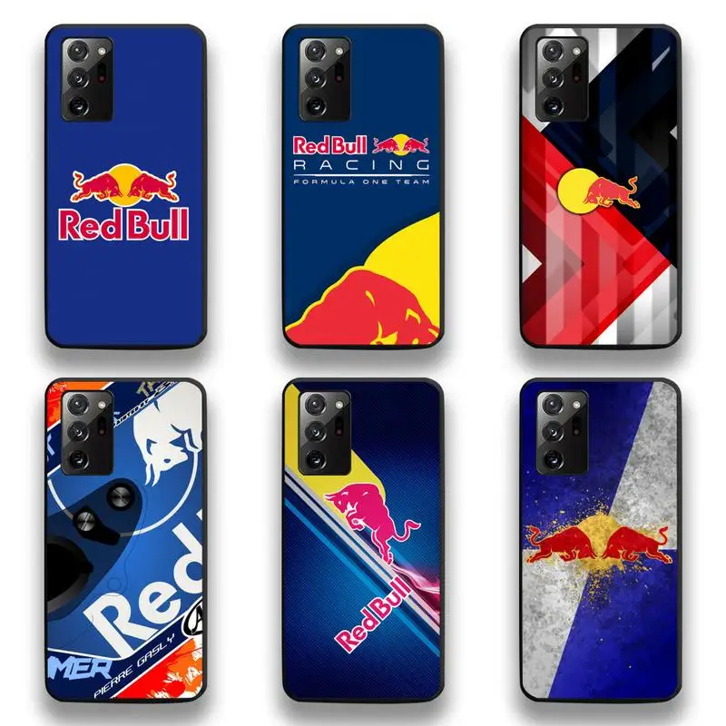 Чехол RED Energy drink Bull racing для телефона Samsung Galaxy Note20 ultra 7 8 9 10 Plus lite M51 M21 M31S J8 2018 Prime |