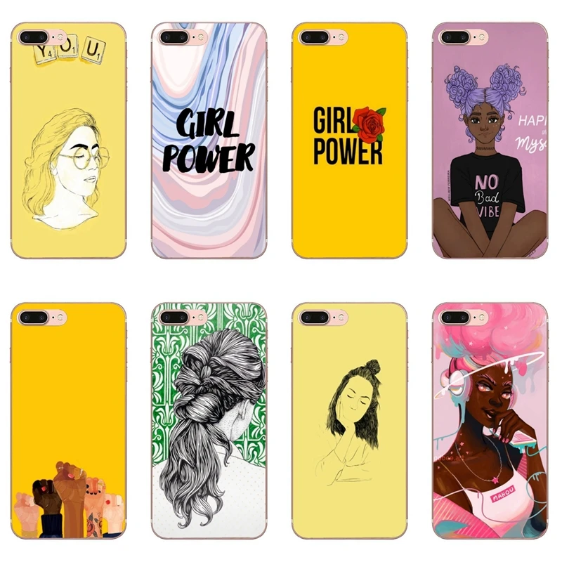 Aesthetics Minimal Girl power Case for iPhone 11 Pro XS Max XR X 8 7 6 6S Plus 5 5S SE Silicone Soft Cover | Мобильные телефоны и