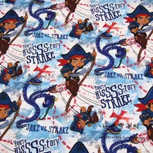 50X105 см Jack VS Strake синий и белый хлопок ткань для маленьких мальчиков одежда домашний текстиль Чехлы для подушек сумки DIY-BK691