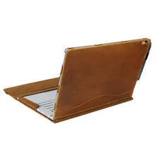 Чехол для ноутбука для microsoft Surface Book 2 13,5 дюймов/15 дюймов-кожаный съемный защитный флип-чехол-книжка, два способа использования