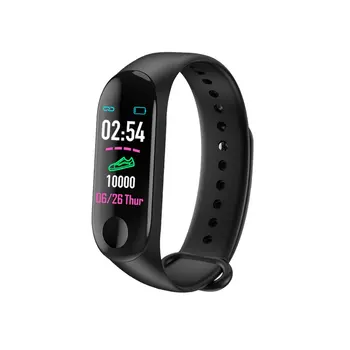

M3 Color Screen Smart Bracelet Sleep Health Monitoring Bracelet Smart Watch Waterproof Alarm Sleep USB Direct Charge