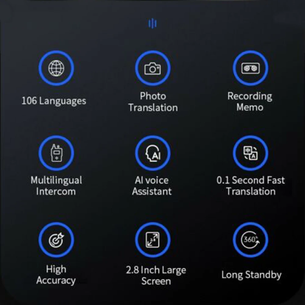 Металлическая запись встречи многоязычный сделать фото переводчик Бизнес сенсорный экран usb зарядка в автономном режиме в режиме реального времени умный голос
