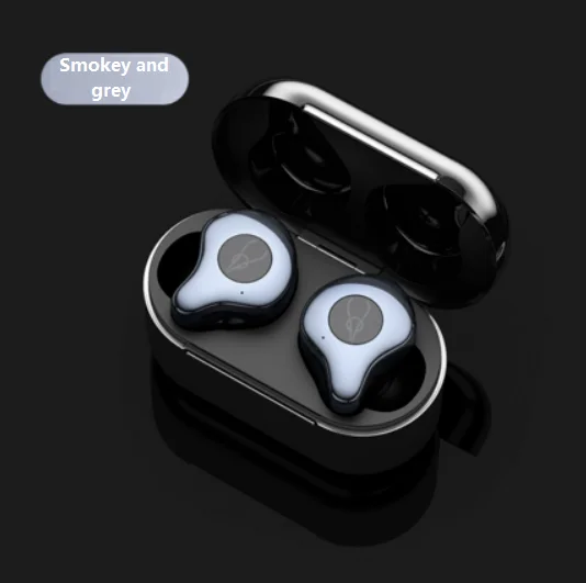 Sabbat E12 Ultra QCC3020 TWS беспроводные Bluetooth наушники спортивные Hi-Fi стерео наушники гарнитура с шумоподавлением с зарядным устройством - Цвет: Smokey and grey