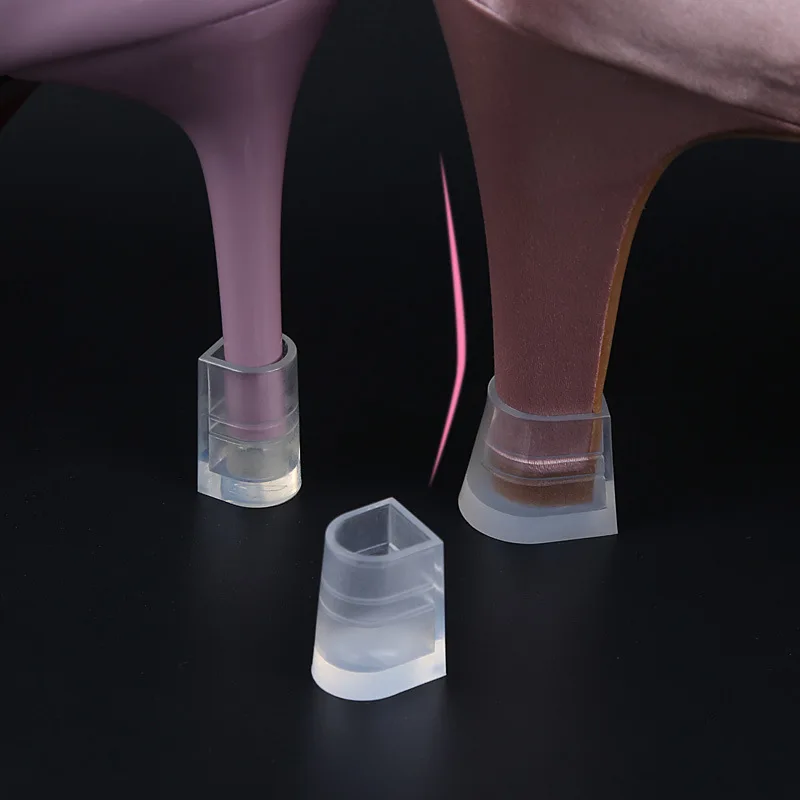 

High Heel Shoes with Protective Tube Transparent Followed by Non-Slip Case Thin Heeled Protective Case Latin Dance Heel Cover Sh