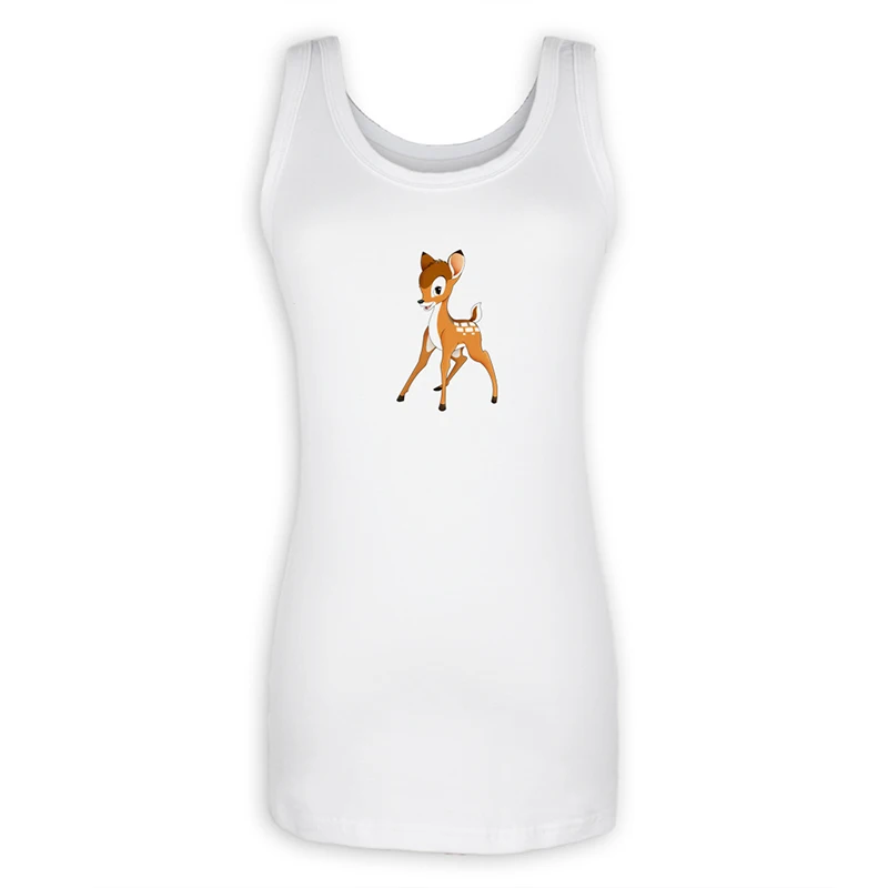 jfVestS1176W Aladdin and the Magic Lamp Genie жилет Сейлор Мун кот Милый Мультфильм Олень майки без рукавов хлопок повседневные топы на бретелях подарок - Цвет: jfVestS1176W
