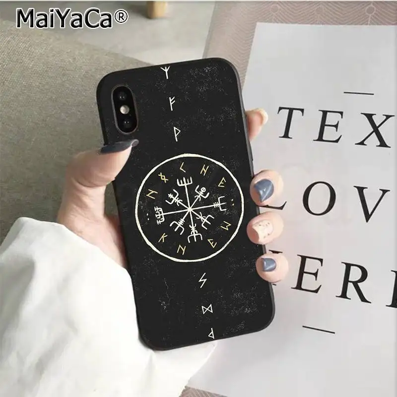 A16 MaiYaCa Viking Vegvisir Odin скандинавский клиент высокое качество чехол для телефона для iPhone 11 pro XS MAX 8 7 6 6S Plus X 5 5S SE XR чехол - Цвет: A16