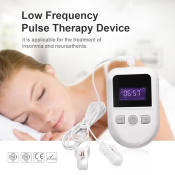 

New CES Sleepless Therapy Transcranial Microcurrent Stimulator Sleeping Aid Device Treat Insomnia Anxiety Stress