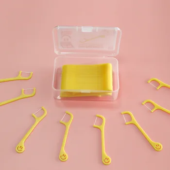 

40pcs Disposable Children Dental Floss Dental Cleaning Tooth Stick Tooth Clean Oral Care Tool