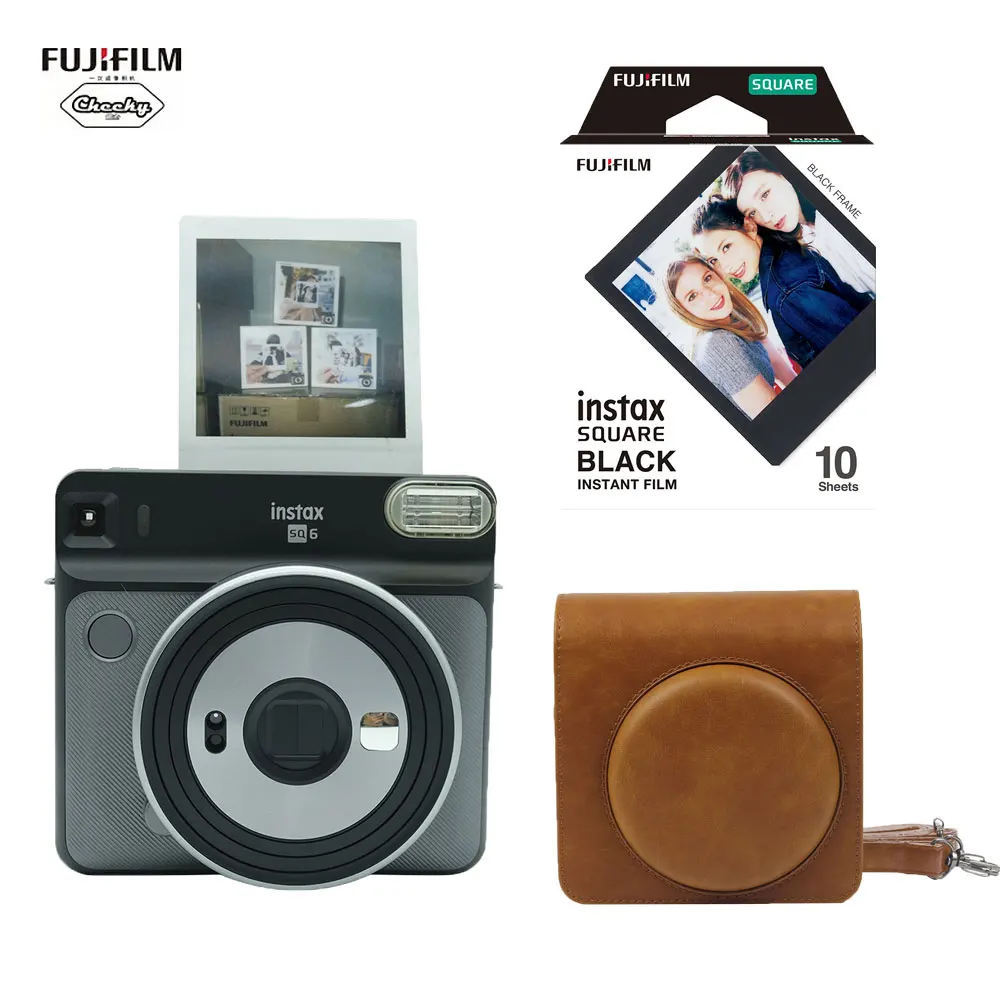 Фотокамера моментальной печати Fujifilm INSTAX Mini SQ6+ чехол для фотокамеры+ 10 листов фотопленки моментальной печати Fujifilm Instax Mini SQ6