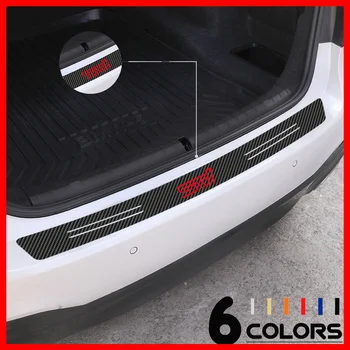 

Car Rear Trunk Bumper Protector Carbon Fiber Anti-friction Sticker STI Emblem For Subaru Impreza WRX Trezia Stella Accessories