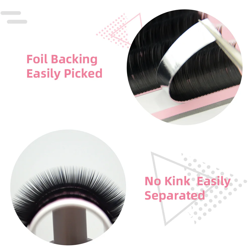 Qeelasee 20pcs/lot CC/DD curl Individual Eyelash Extensions Classic Makeup Lashes Matte Black Soft Natural 12 Lines Syntheti 5