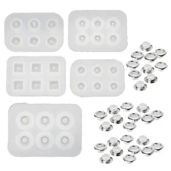 

5Pc Handmade Bead Resin Silicone Mold Fit For Add-a-Bead Bracelet Jewelry Making