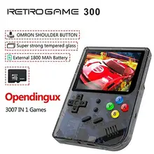Rg300 дюймов видео игры Портативный портативных игровых консолей Retro FC консоли чехол для телефона в виде ретро-игровой ручной Игры игровая консоль RG 300 16G+ 32G 3000 игры Тони системы