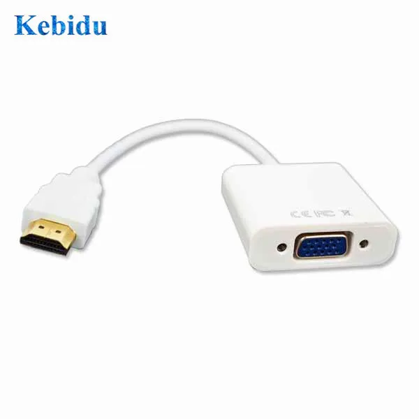 Кабель переходник kebidu с HDMI на VGA штекер разъем 3 5 мм адаптер для видео аудио