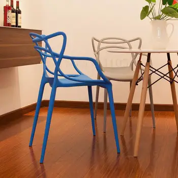 

Backrest Household Plastic American Chair Backrest Adult Stool Backrest Modern Simple Nordic European Dining Chair