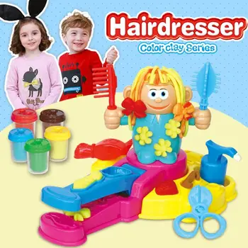 

Children DIY Color Mud Hairdressing Model Toy Set Kids 3D Educational Toys