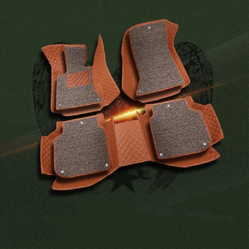 

Custom car car floor mats for Renault Koleos Scenic Fluence Waterproof leather Anti-slip carpet