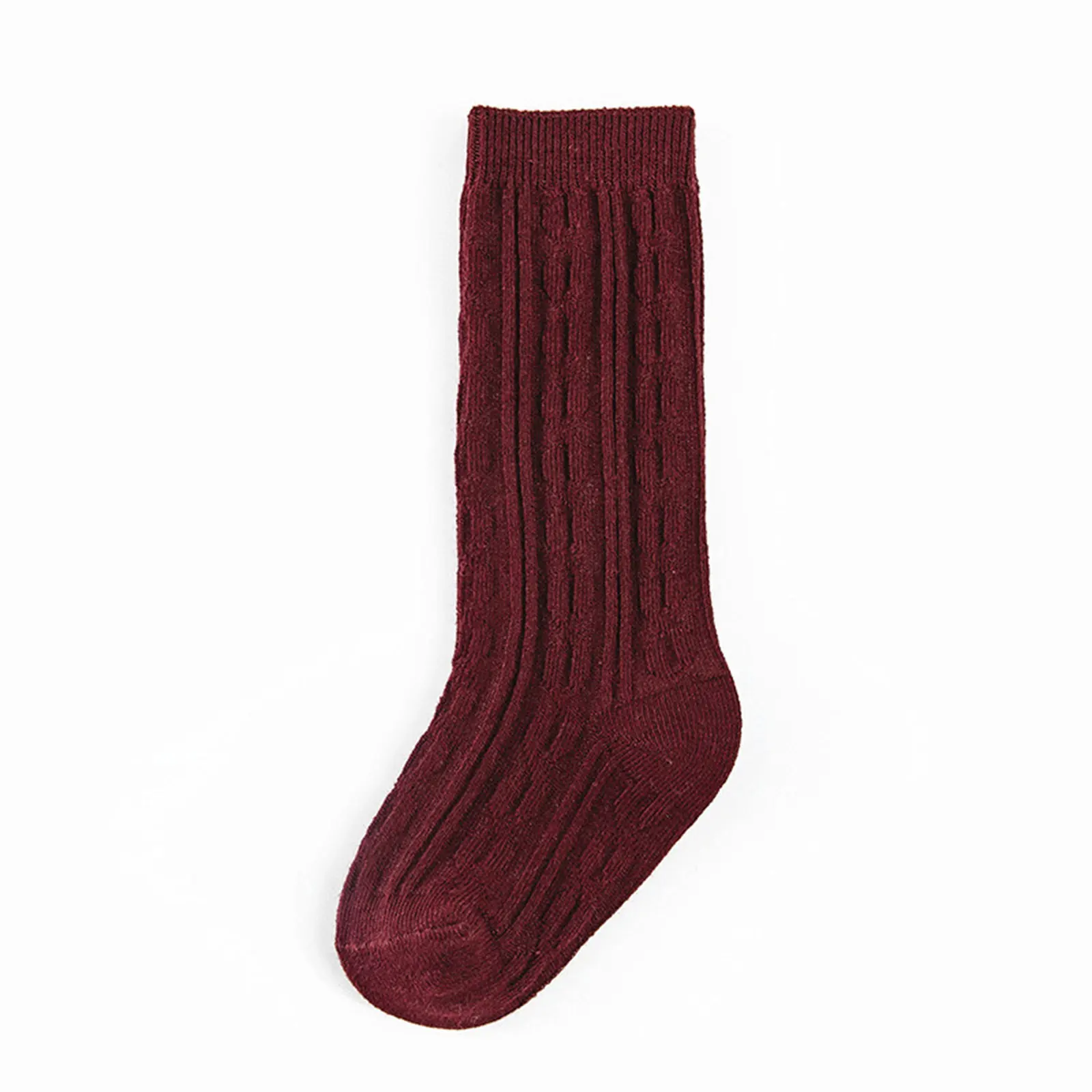 1-5Years Kids Knitting Socks Spring Summer Sock Unisex Sports Sleep Home Over-Knee Solid Color