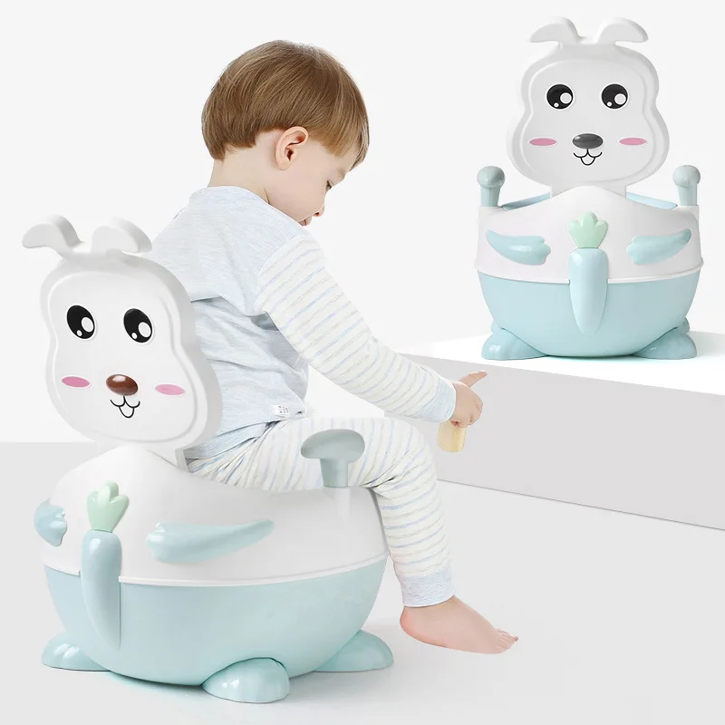 

Adorable Rabbit Toilet for Kids Baby Extra-large No. Urinal Men And Women Children Padded Upgraded Urinal Small Chamber Pot