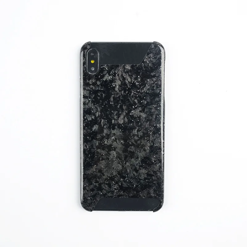 Жесткий ультра-тонкий золотой и серебряный чехол из углеродного волокна для мобильного телефона iPhone 7 8 Plus X S R MAX - Цвет: silver powder