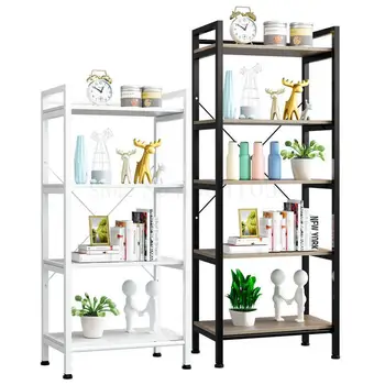 

Living Room Shelf Landing Multi-layer Household Bathroom Nordic Iron Bedroom Multi Functional Bookshelf Kitchen Storage Rack