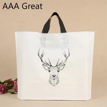 

100Pcs/Lot Plastic Bag Christmas Wedding Favors Gift Pouches Biscuit Baking Packaging Cookies Candy Bags Party Supplies Handle