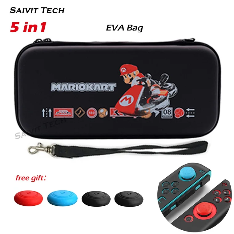B Kit Аксессуары для nintendo switch чехол EVA жесткий чехол для хранения Nitendo Switch TPU Мягкий защитный чехол для nintendo Switch - Цвет: B Kit