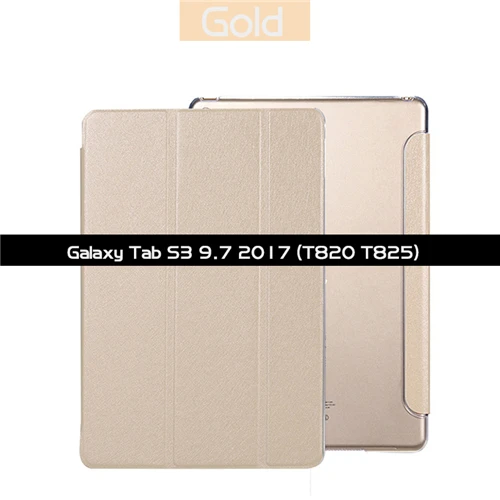 Умный чехол для samsung Galaxy Tab S3 9,7 SM-T820 T825, умный чехол с функцией автоматического пробуждения и сна, тонкий светильник, откидной Чехол-книжка, чехол-подставка - Цвет: SM-T820 SM-T825