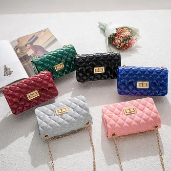 

Summer Small Bag For Women 2020 Korean edition new chain bag for women mini Jelly bag for women small fresh one-shoulder diagona