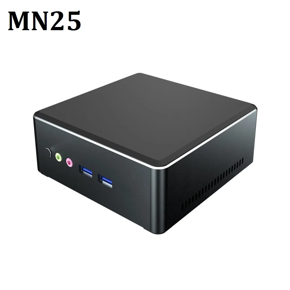 MN25 мини ПК 128G 256GB 512GB настольный компьютер Windows 10 Металлический Мини хост AMD R5 2500U Wifi