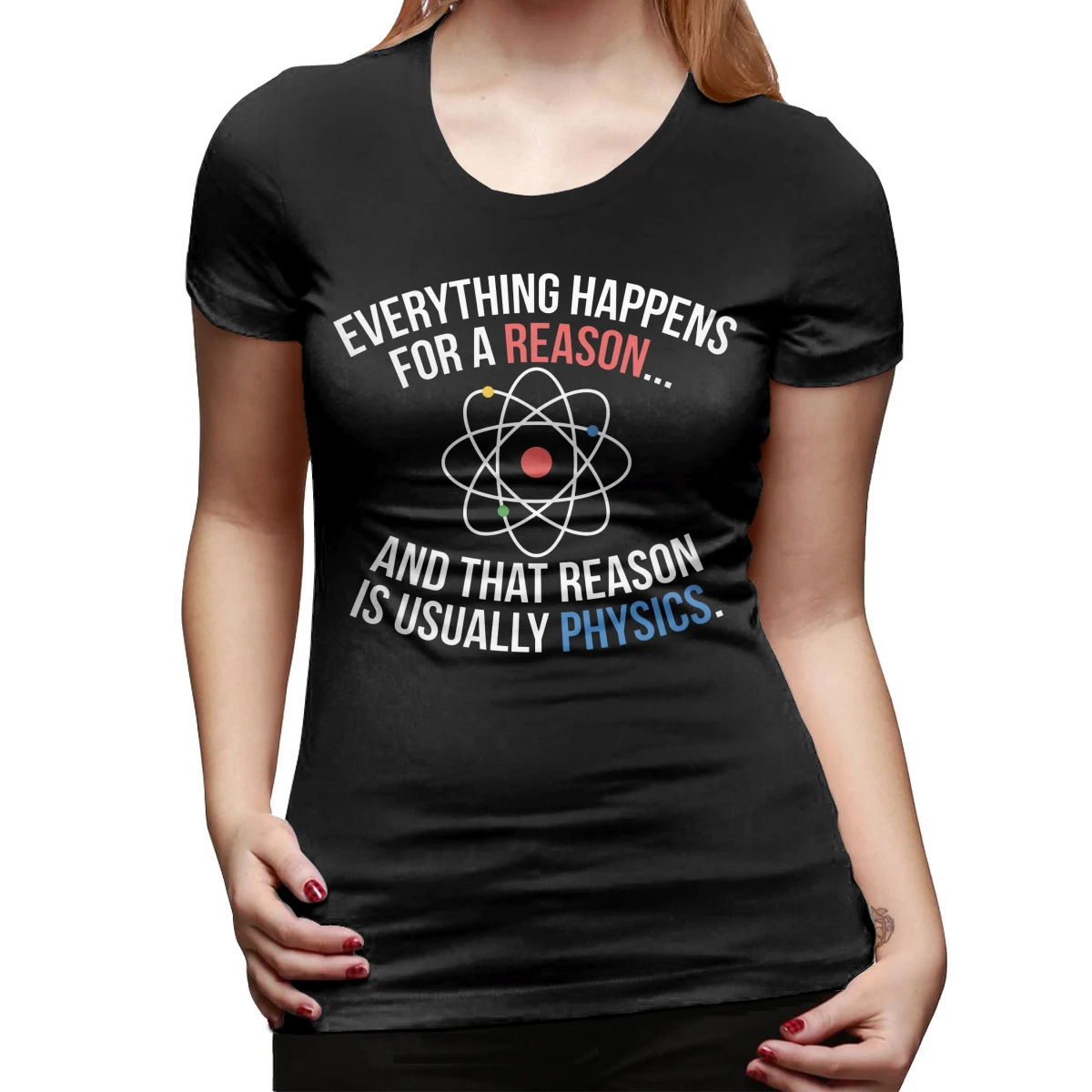 

Sheldon T-Shirt Always Physics T Shirt Print Short-Sleeve Women tshirt Oversize Street Wear Ladies Tee Shirt