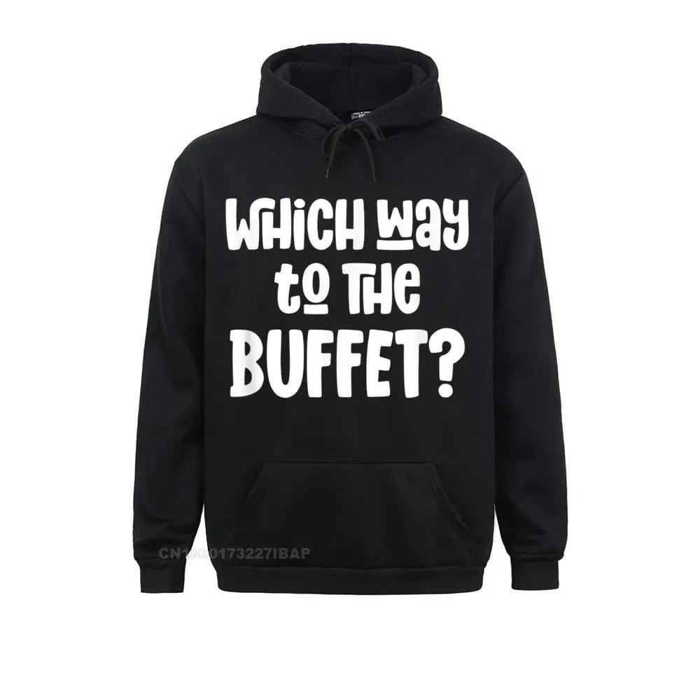 

Which Way To The Buffet Funny Tourist Tacky Vacation Hoodie Sweatshirts Casual Retro Hoodies 3D Sportswears For Men