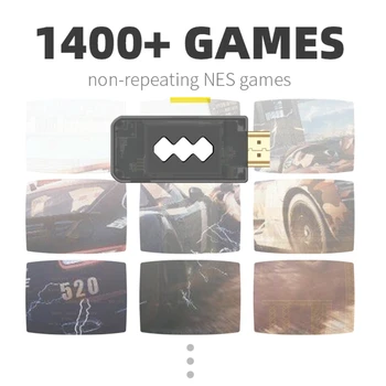 

2020 New 4K Video Game Console Built in 1400 Games Classic Retro Wireless Controller