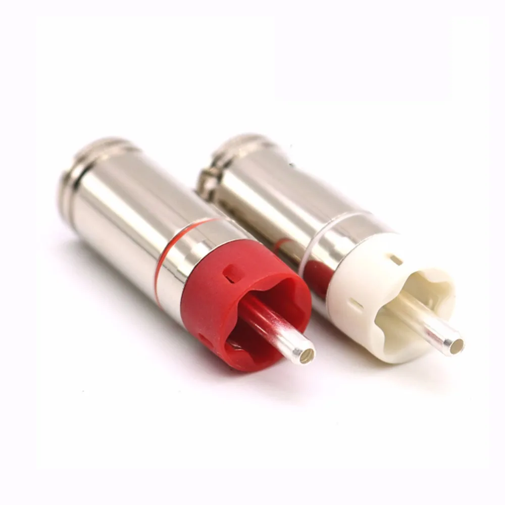 Haldane 4 шт./лот HIFI Star Line посеребренные Tellurium Coppero RCA разъем RCA кабели