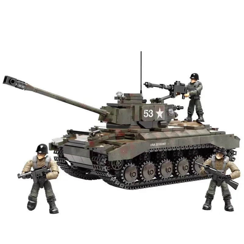 minifigures ww2 US tanker M4 Sherman soldier ww2 brick wwII block moc lego®fit