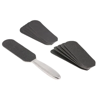 

1 Pcs Double Sided Foot File For Pedicure With 10pc Sand Paper Dead Skin Callus Remover Pedicure Tool Feet Care Tools Set