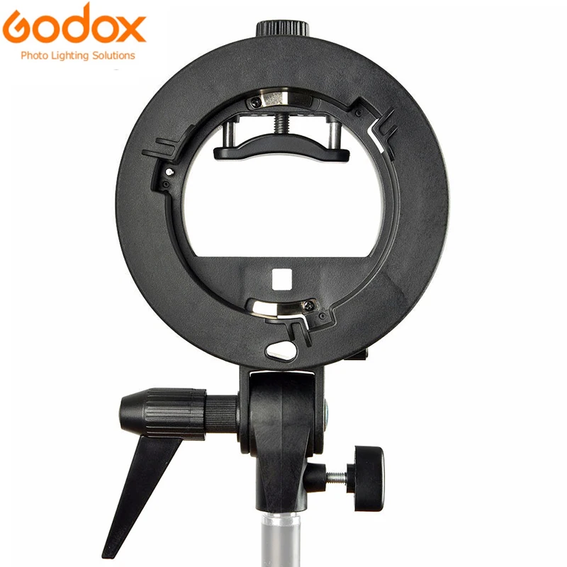 Прочный пластиковый кронштейн Godox s-типа держатель для вспышки Speedlite софтбокс