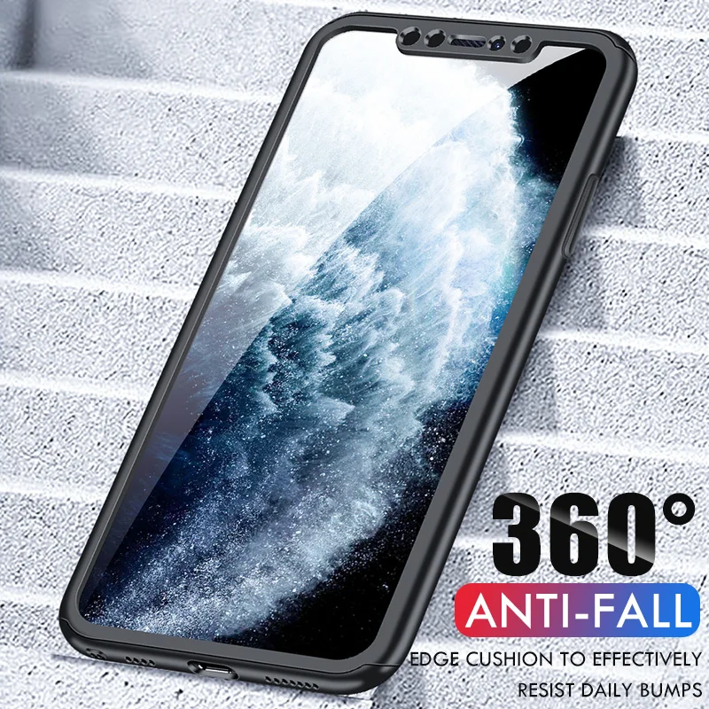 Защитный чехол Lamorniea на 360 градусов для iPhone 11 Pro MAX X XS XR, полный Чехол для ПК чехол для iPhone 6 6S 7 8 Plus 11 Pro Max, чехол