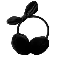 Осенние и зимние новые женские плюшевые наушники с бантиком, складная сумка, защитные уши плюс бархатные теплые милые наушники# Zer