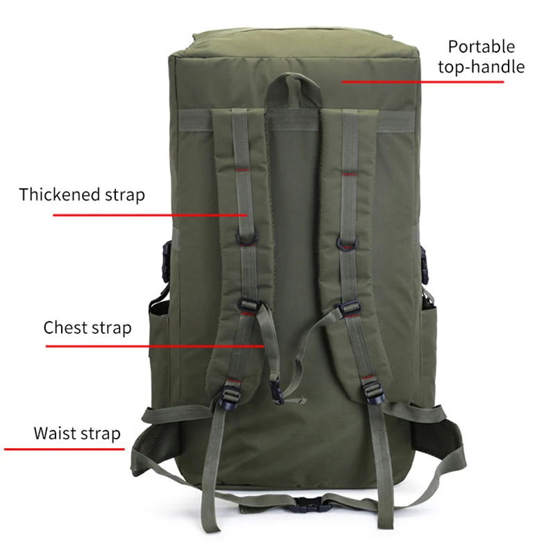 110L 130L Men Hiking Bag Camping Backpack Large Army Outdoor Climbing Trekking Travel Rucksack Tactical Bags