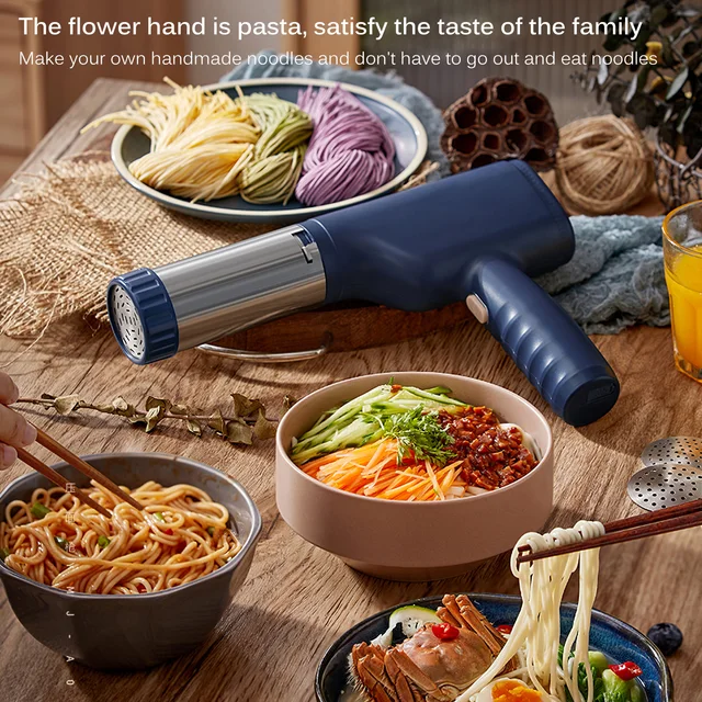 Noodle Maker Press Pasta Gép Rozsdamentes Acél Konyha Préselés Spagetti Hajtókarvágó Tészta Készítése Fegyver Konyhai Bólintó Szerszámok - Image 4