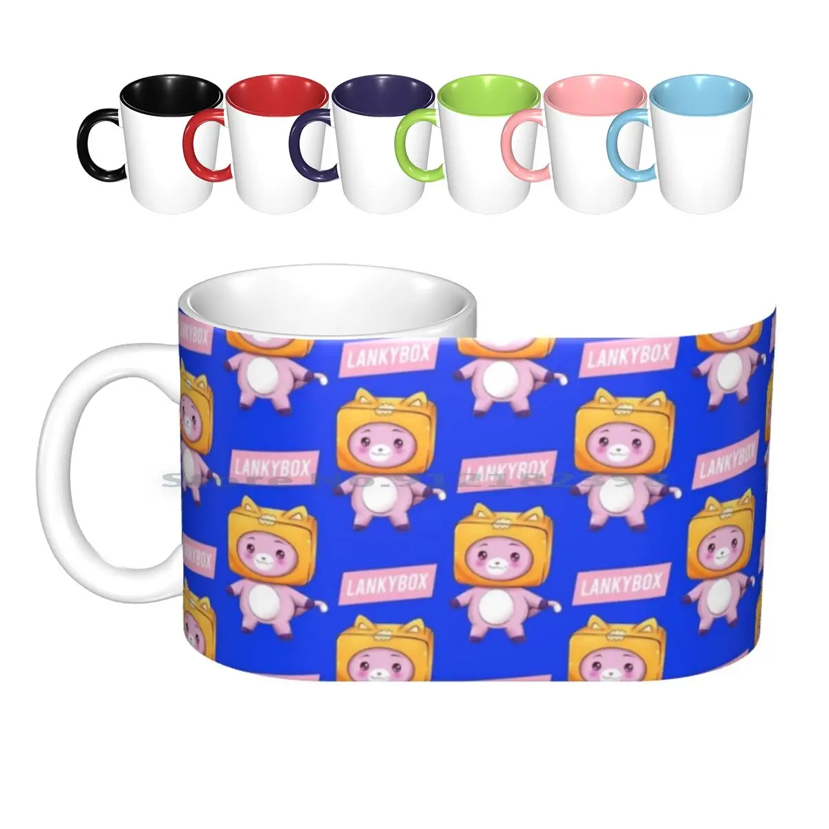 Lankybox Tazze In Ceramica Tazze Da Caffè Tazza Da Tè Al Latte Scatola Lanky 2020 Coved19 Divertente Divertente Lankybox Lankybox Adotta Me Lankybox C