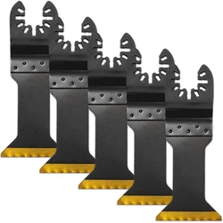 5Pcs Titanium Oscillating Multitool Blade Oscillating Multi-Tools Accessories for Wood, Hard Material and Metal Cutting