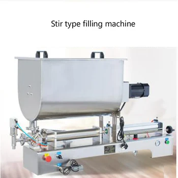 

Stainless steel paste liquid dual-use piston pneumatic stirring type filling machine