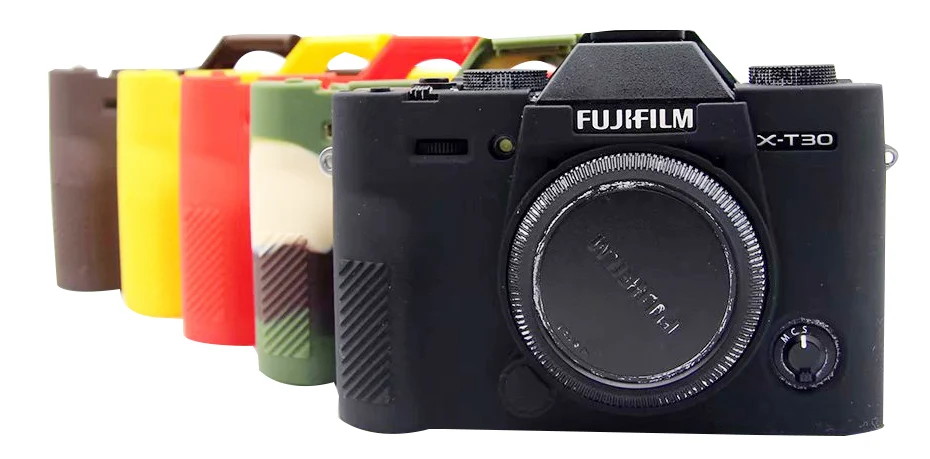 CAENBOO для Fujifilm XT-30, сумка для камеры, мягкий силиконовый резиновый защитный чехол для тела, чехол для Fuji XT30 XT-30, черная цветная сумка