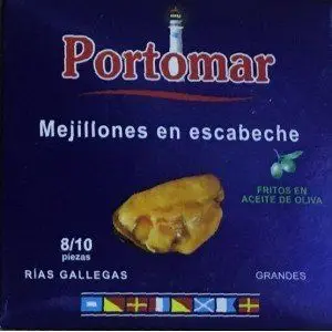 

Mejillones Portomar serie nautica 8/10 piezas