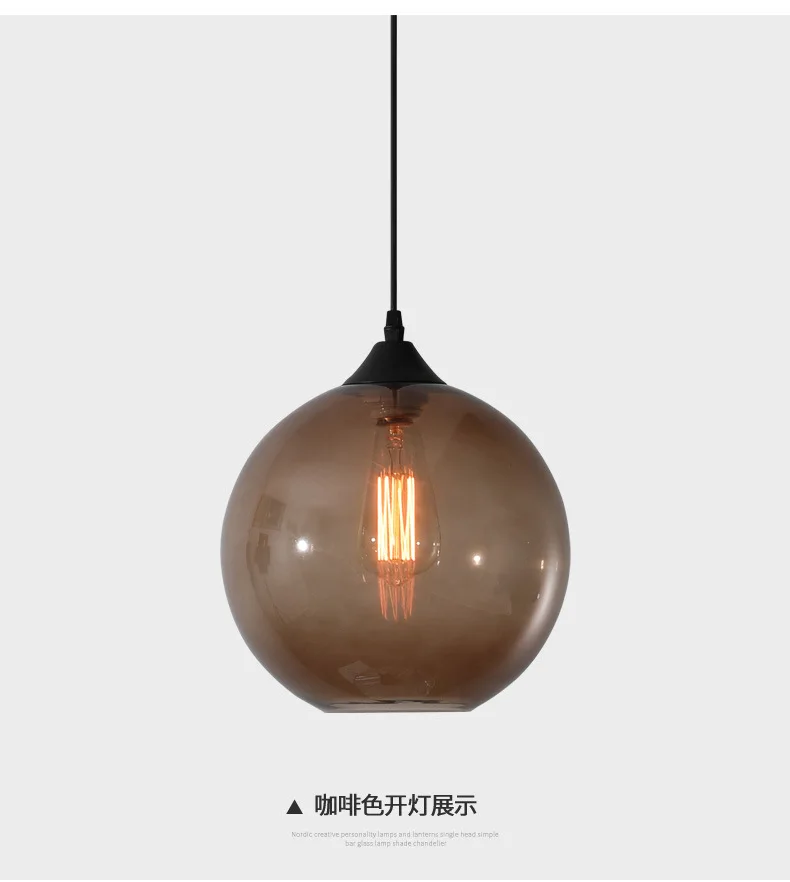Североевропейский Стиль Ресторан небольшой Droplight цвет Золотая рыбка чаша стеклянная современная люстра в минималистическом стиле барная стойка кофе Sho