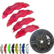 8 Colors ABS Plastic Disc Brake Caliper Cover Rdesign Sticker Car Styling R Design Front Rear Free Shipping