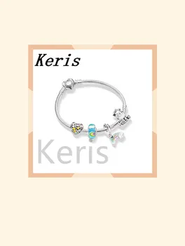 

High Quality Reprint 100% 1:1 925 Silver Rainbow Beads String Bracelet First Choice For Gift Free Package