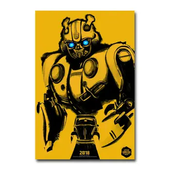 

J0147 Bumblebee Movie Wall Sticker Silk Poster Art Light Canvas Home Decoration